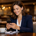 Person earning extra money taking online surveys as a side hustle