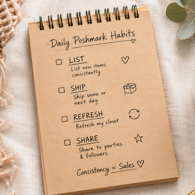 Everything you need to run a profitable Poshmark closet from home.